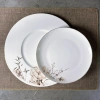 Spring Color Show Shadow Series High Bone Meal Content Bone China tableware Set, decal ceramic plates, bowls, plates and teapots wholesale for hotel and restaurant household use Item Picture
